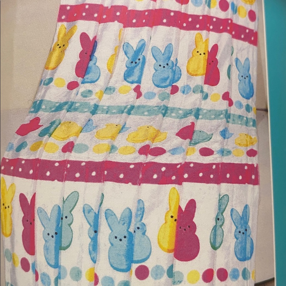 Peeps Colorful Bunny Print Plush Throw